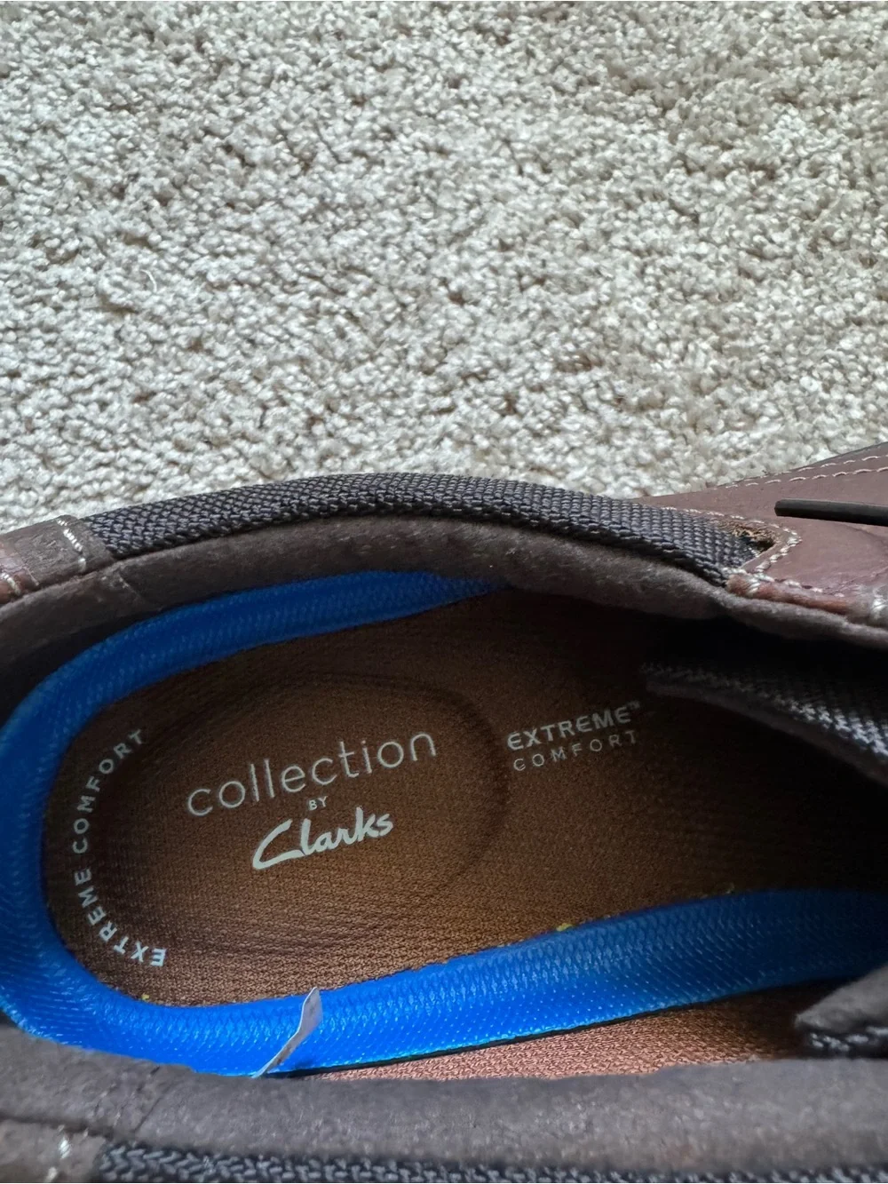 Clark’s Bradley Vibes Oxford Shoes Brown Leather Lace Size 13W Comfort Ortholite